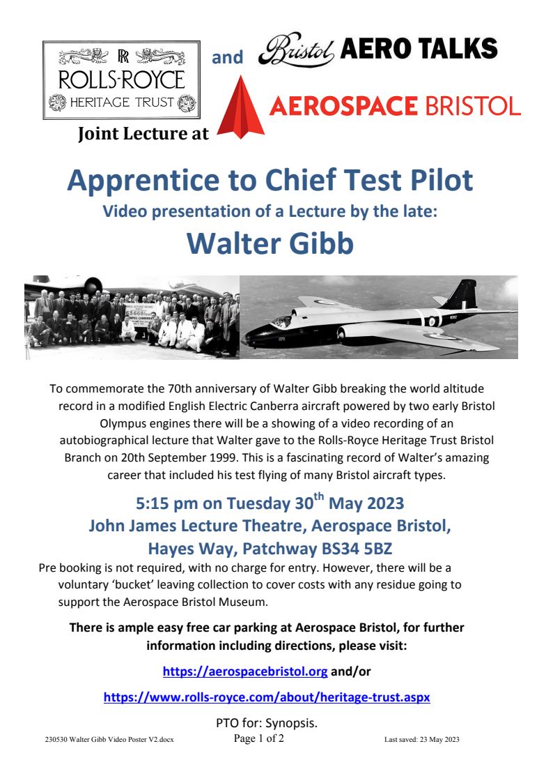 230530 Walter Gibb Video Poster V2